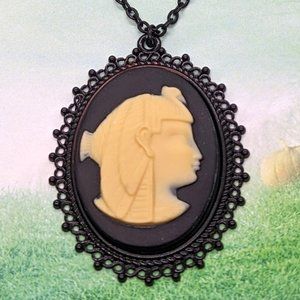 Egyptian Queen Cleopatra Cameo Necklace